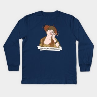 Mrs Peacock, Open Book Kids Long Sleeve T-Shirt